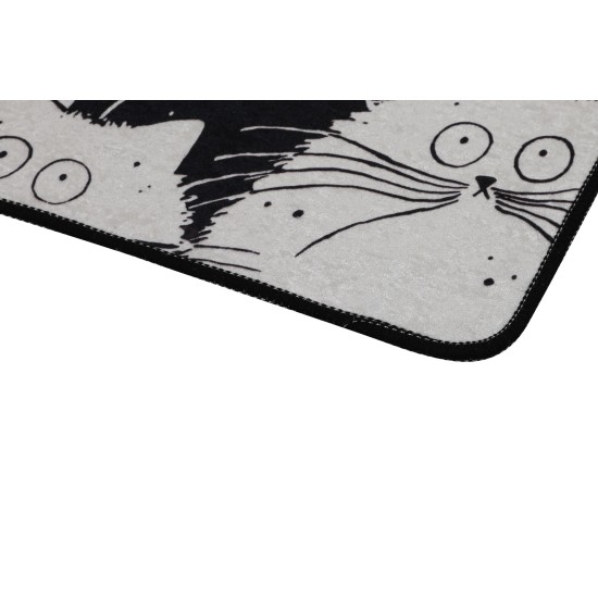 Bathmat Set (2 Pieces) White Cats Multicolor Lessentiel Bathmat Set (2 Pieces) White Cats Multicolor