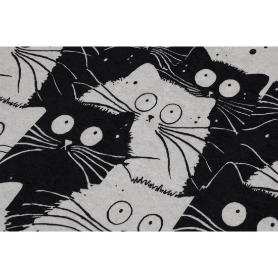 Bathmat Set (2 Pieces) White Cats Multicolor Lessentiel Bathmat Set (2 Pieces) White Cats Multicolor