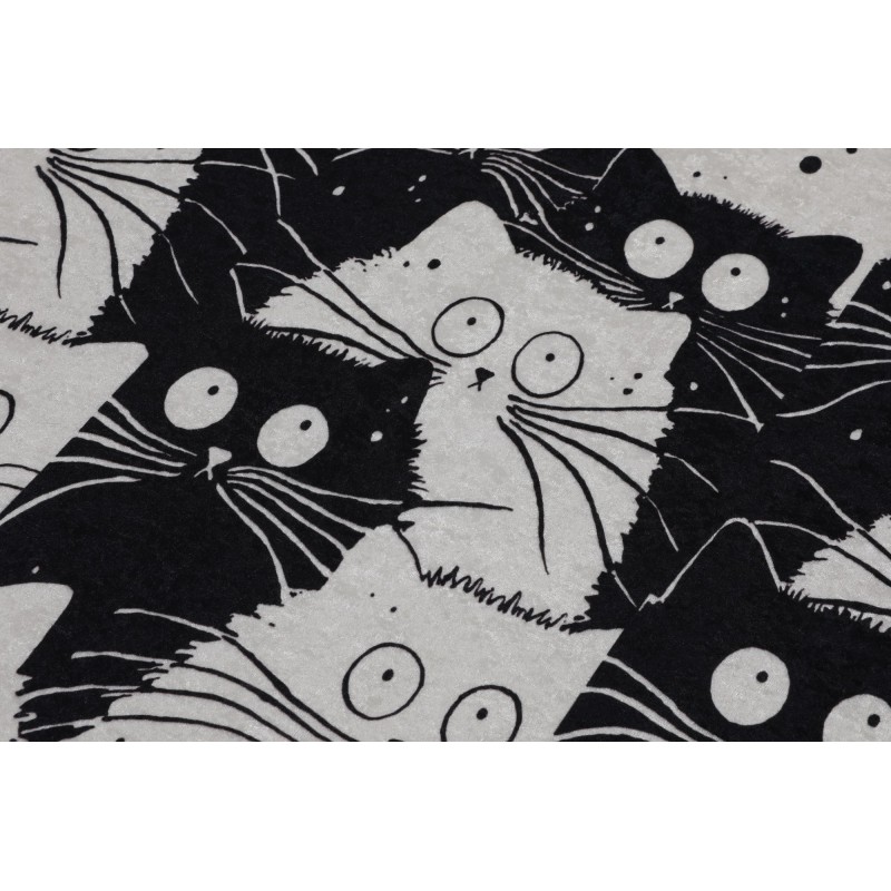 Lessentiel Bathmat Set (2 Pieces) White Cats Multicolor