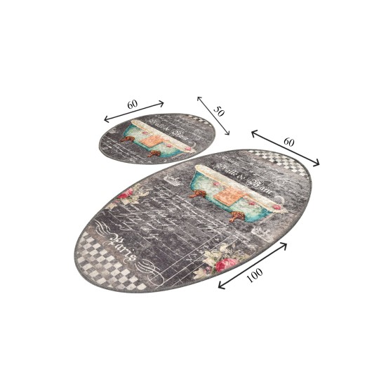 Bathmat Set (2 Pieces) Bain Multicolor Lessentiel Bathmat Set (2 Pieces) Bain Multicolor