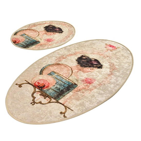 Bathmat Set (2 Pieces) Glare Multicolor Lessentiel Bathmat Set (2 Pieces) Glare Multicolor