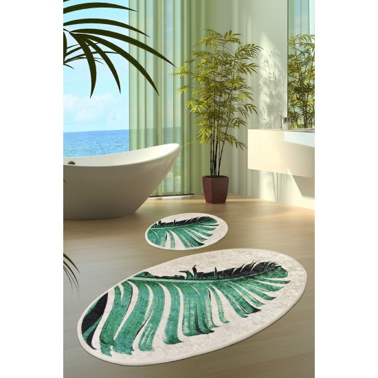 Bathmat Set (2 Pieces) Floret Multicolor Lessentiel Bathmat Set (2 Pieces) Floret Multicolor
