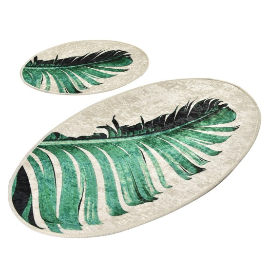 Bathmat Set (2 Pieces) Floret Multicolor Lessentiel Bathmat Set (2 Pieces) Floret Multicolor