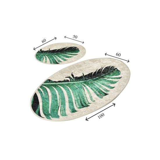 Bathmat Set (2 Pieces) Floret Multicolor Lessentiel Bathmat Set (2 Pieces) Floret Multicolor