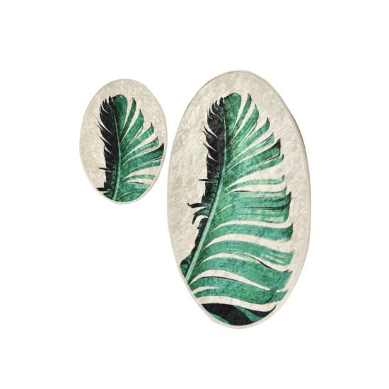 Bathmat Set (2 Pieces) Floret Multicolor Lessentiel Bathmat Set (2 Pieces) Floret Multicolor