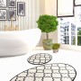 Bathmat Set (2 Pieces) Kupa - White Multicolor