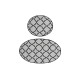 Bathmat Set (2 Pieces) Kupa - White Multicolor Lessentiel Bathmat Set (2 Pieces) Kupa - White Multicolor