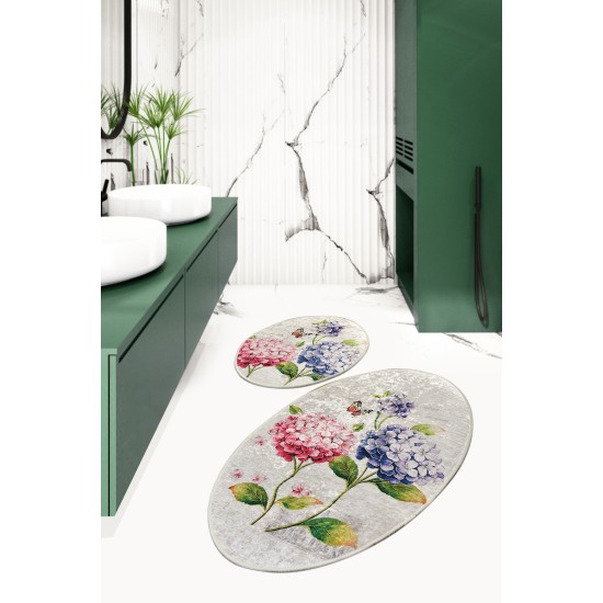 Bathmat Set (2 Pieces) Ortanca Multicolor Lessentiel Bathmat Set (2 Pieces) Ortanca Multicolor