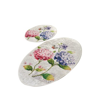Bathmat Set (2 Pieces) Ortanca Multicolor