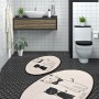 Bathmat Set (2 Pieces) Little Cats Multicolor