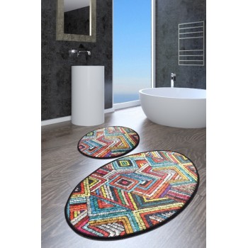 Bathmat Set (2 Pieces) Maglie Djt Multicolor