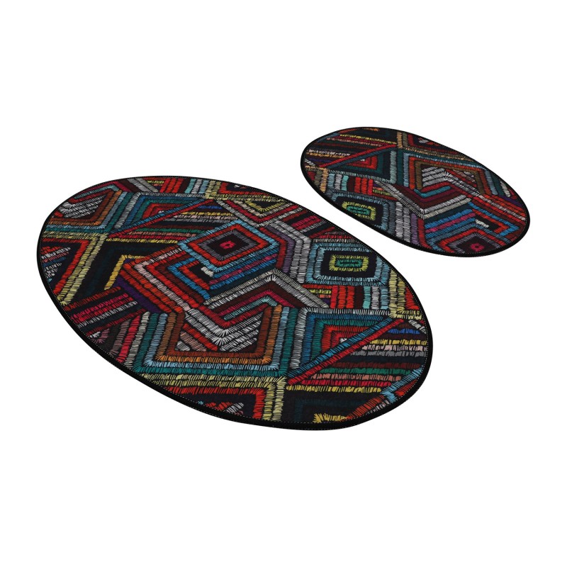 Lessentiel Bathmat Set (2 Pieces) Maglie Djt Multicolor