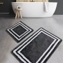 Acrylic Bathmat Set (2 Pieces) Duplici - Anthracite Anthracite