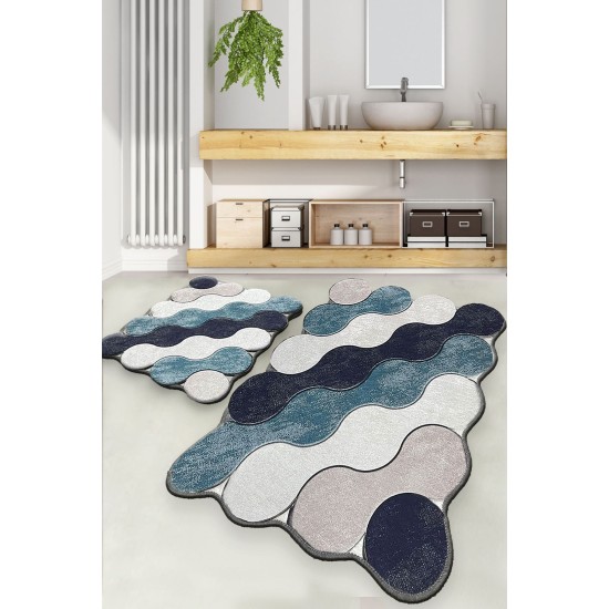 Bathmat Set (2 Pieces) Circle - Blue Blue
Dark Blue
White
Beige Lessentiel Bathmat Set (2 Pieces) Circle - Blue Blue
Dark Blue
White
Beige