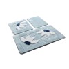 Lessentiel Acrylic Bathmat Set (3 Pieces) Daisy - Blue Multicolor