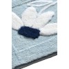 Lessentiel Acrylic Bathmat Set (3 Pieces) Daisy - Blue Multicolor