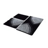 Lessentiel Acrylic Bathmat Set (3 Pieces) Stella - Anthracite Multicolor