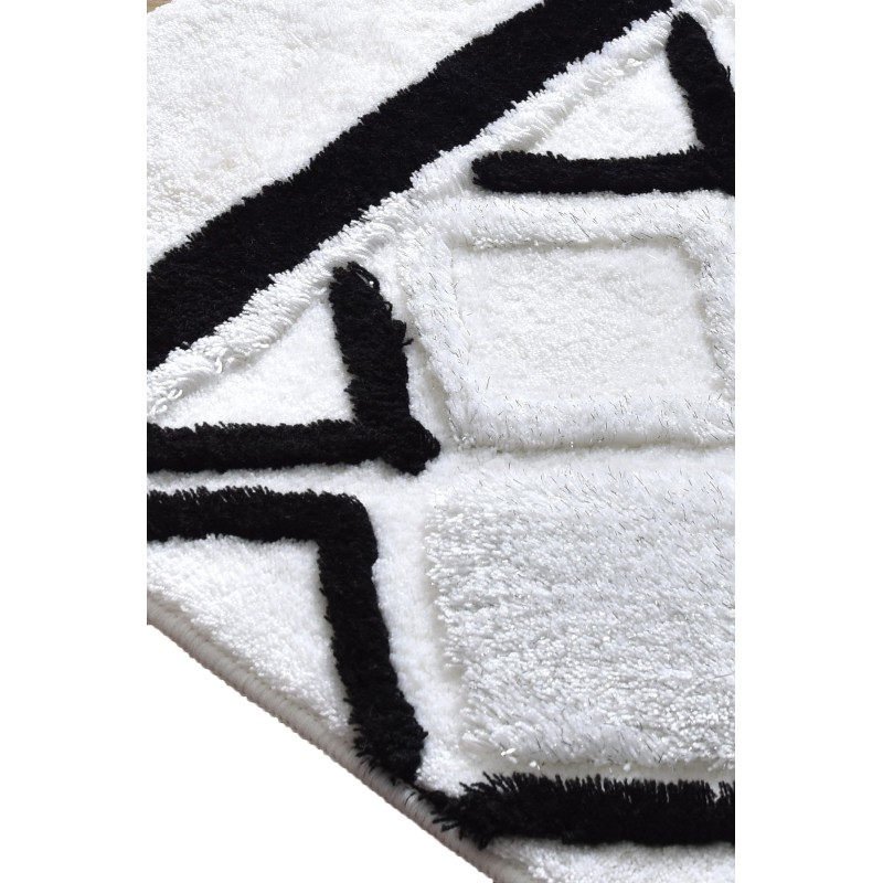 Lessentiel Acrylic Bathmat Set (3 Pieces) Jane - White Multicolor