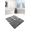 Lessentiel Acrylic Bathmat Set (3 Pieces) Havai - Fume Fume