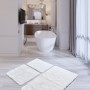 Acrylic Bathmat Set (3 Pieces) Havai - White White