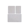 Lessentiel Acrylic Bathmat Set (3 Pieces) Havai - White White