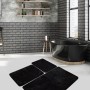 Acrylic Bathmat Set (3 Pieces) Havai - Black Black