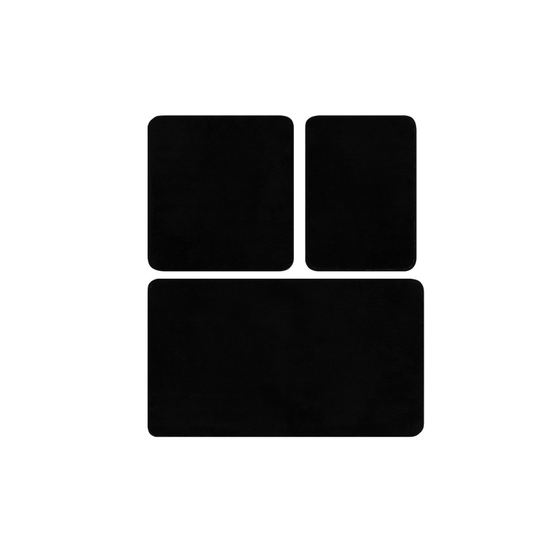 Lessentiel Acrylic Bathmat Set (3 Pieces) Havai - Black Black