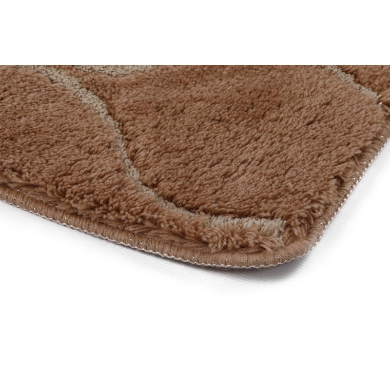 Lessentiel Acrylic Bathmat Set (3 Pieces) Infinity - Caramel Caramel
