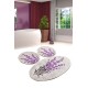 Lessentiel Bathmat Set (3 Pieces) Lavender Multicolor