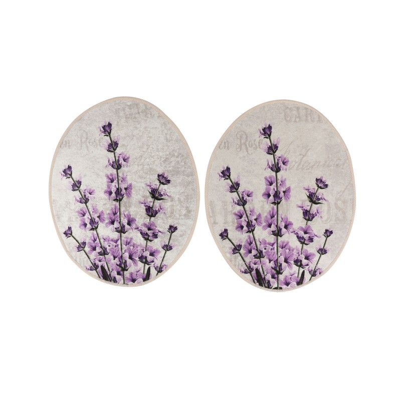 Lessentiel Bathmat Set (3 Pieces) Lavender Multicolor