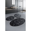 Lessentiel Bathmat Set (3 Pieces) Marble - Black Black
White