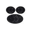 Lessentiel Bathmat Set (3 Pieces) Marble - Black Black
White