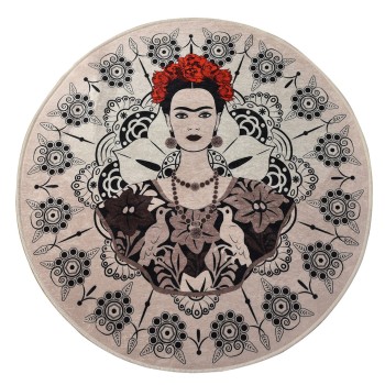 Bathmat Frida Round (100) Multicolor