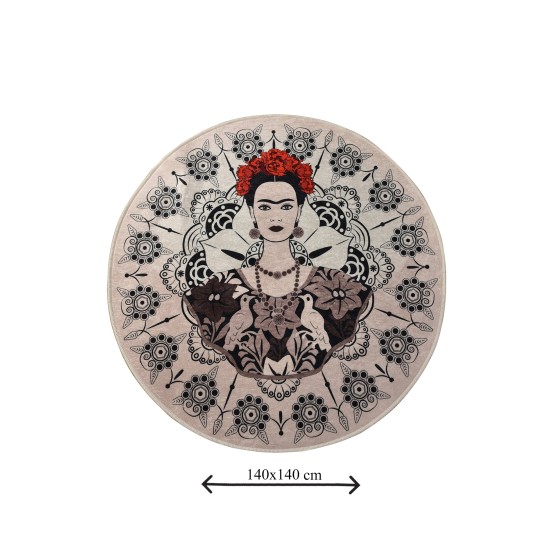 Lessentiel Bathmat Frida Round (140) Multicolor