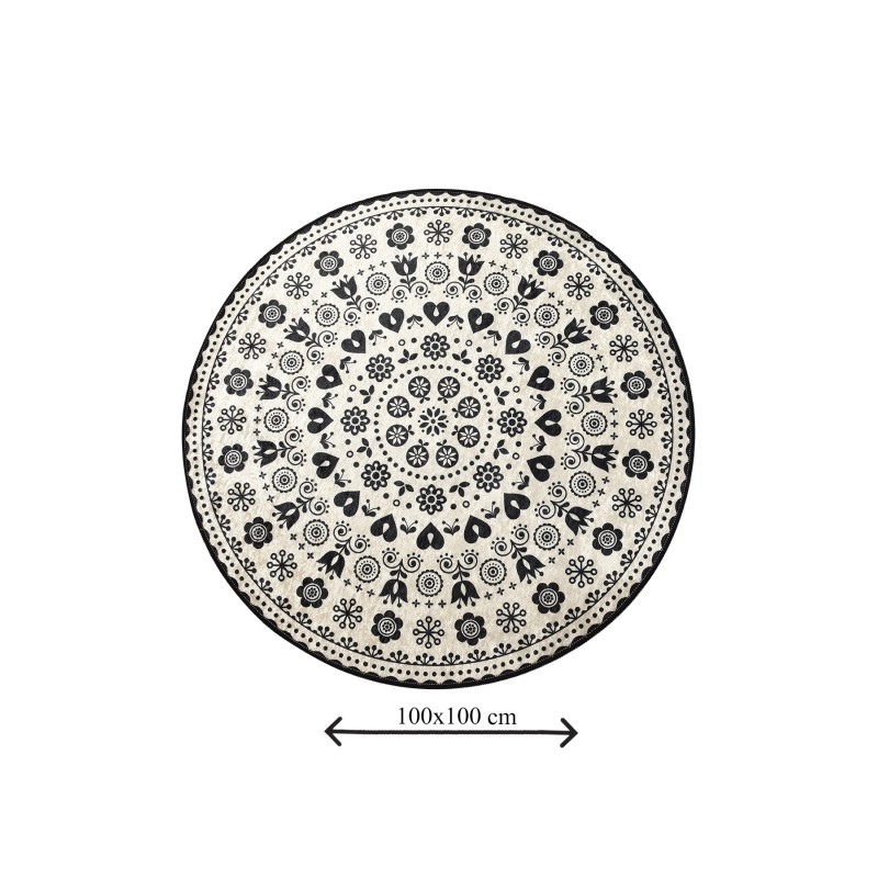 Lessentiel Bathmat Venice - Black (100) Multicolor