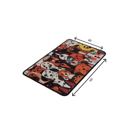Bathmat Dogs (40 x 60) Multicolor Lessentiel Bathmat Dogs (40 x 60) Multicolor