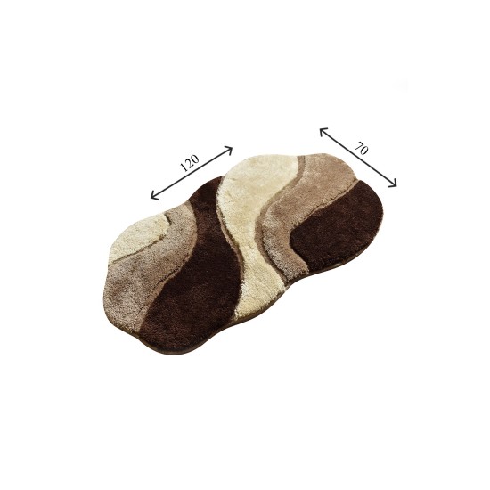 Acrylic Bathmat Curves - Brown (70 x 120) Multicolor Lessentiel Acrylic Bathmat Curves - Brown (70 x 120) Multicolor