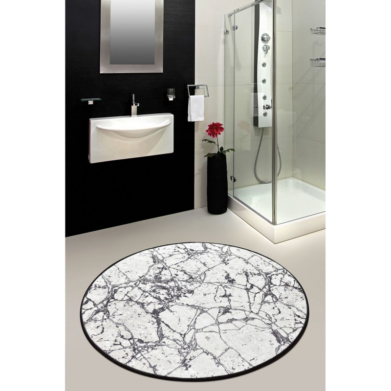 Lessentiel Bathmat Marble (100 cm) - White Multicolor