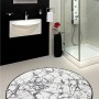 Bathmat Marble (100 cm) - White Multicolor