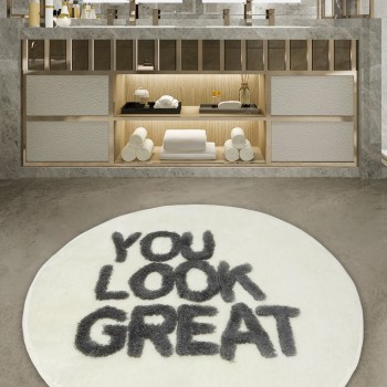 Acrylic Bathmat Great - White Multicolor