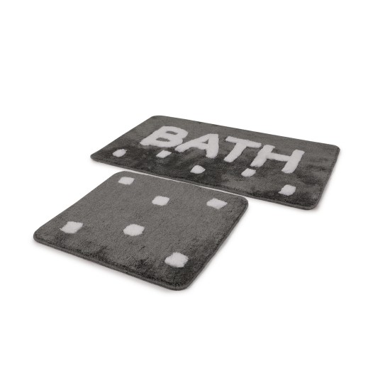 Lessentiel Acrylic Bathmat Set (2 Pieces) Bath - Fume Fume