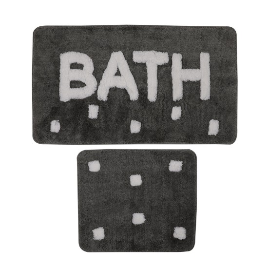 Lessentiel Acrylic Bathmat Set (2 Pieces) Bath - Fume Fume