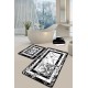 Lessentiel Bathmat Set (2 Pieces) Marmor - Black Black
White