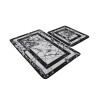 Lessentiel Bathmat Set (2 Pieces) Marmor - Black Black
White