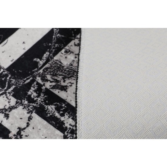 Lessentiel Bathmat Set (2 Pieces) Marmor - Black Black
White