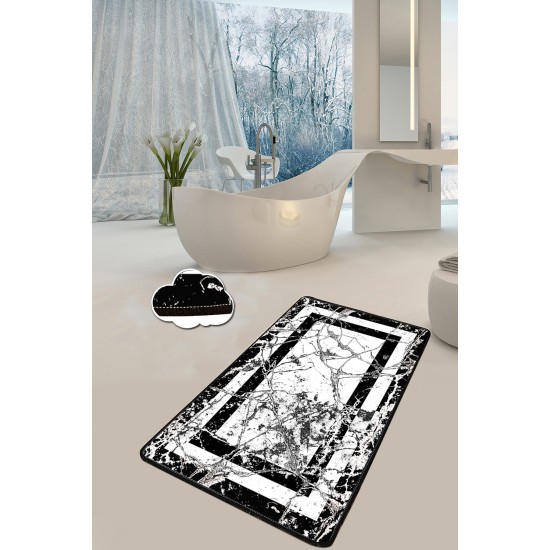 Lessentiel Bathmat Marmor - Black (70 x 120) Black
White