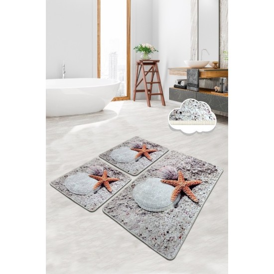 Bathmat Set (3 Pieces) Starfısh Multicolor Lessentiel Bathmat Set (3 Pieces) Starfısh Multicolor