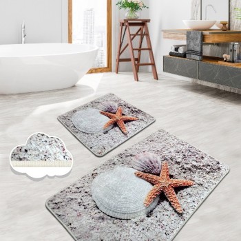 Bathmat Set (2 Pieces) Starfısh Multicolor