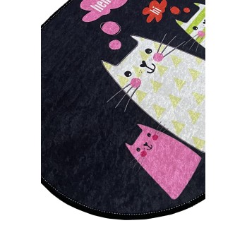 Bathmat Four Cats Djt (80 x 100) Multicolor