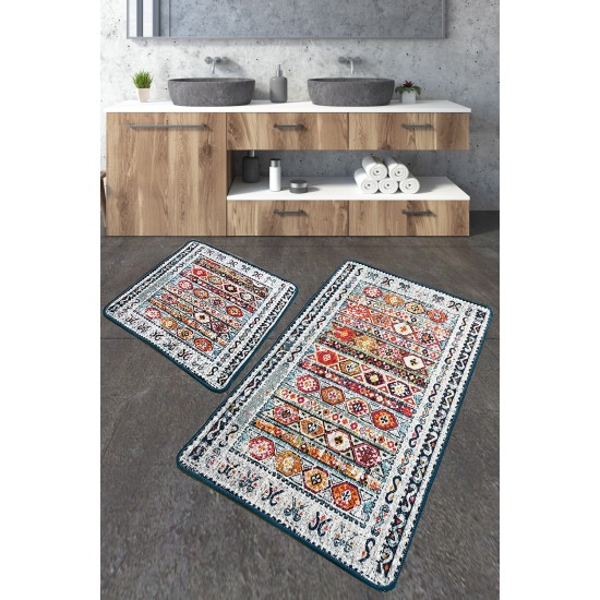 Bathmat Set (2 Pieces) Weref Multicolor Lessentiel Bathmat Set (2 Pieces) Weref Multicolor